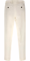 White Cotton Casual Pants 2