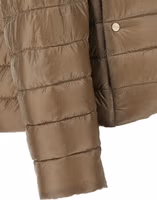 Brown Polyamide Full-Length Jacket 5