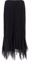 Black Cotton Midi Skirt 2