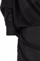 فستان طويل أسود من البوليستر 4