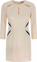 Bicolor Polyester Short Dress 1