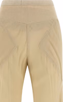 Beige Silk Flared Pants 3