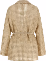Beige Silk Blazer 2