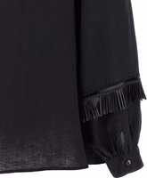 بلوزة كتان سوداء 4