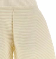 White Polyester Cropped Pants 3