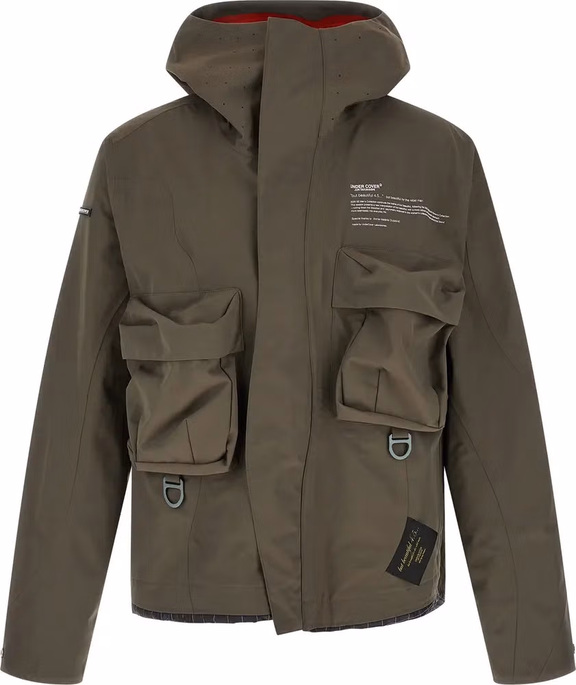 Gray Nylon Parka