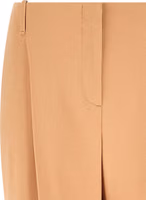 Beige Acetate Casual Pants 3