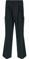 Bicolor Virgin Wool Casual Pants 1