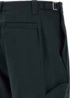 Bicolor Virgin Wool Casual Pants 4