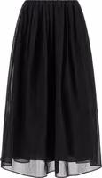Black Cotton Mini Skirt 1