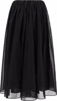 Black Cotton Mini Skirt 2