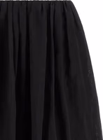 Black Cotton Mini Skirt 3