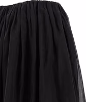 Black Cotton Mini Skirt 4