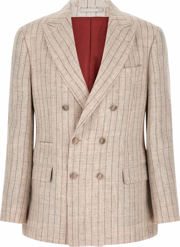 Gray Linen Blazer