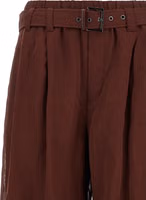Bordeaux Cotton Flared Pants 3