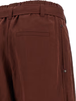 Bordeaux Cotton Flared Pants 4