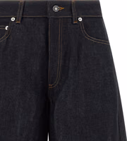 Blue Cotton Flared Jeans 3