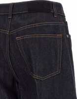 Blue Cotton Flared Jeans 4
