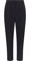 Black Cotton Casual Pants 1