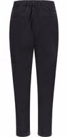 Black Cotton Casual Pants 2