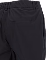 Black Cotton Casual Pants 4
