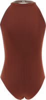 Bordeaux Polyamide One-Piece Swimsuit 2
