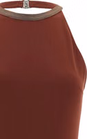 Bordeaux Polyamide One-Piece Swimsuit 3