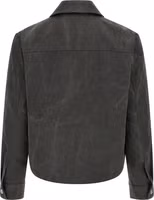 Gray Cotton Full-Length Jacket 2