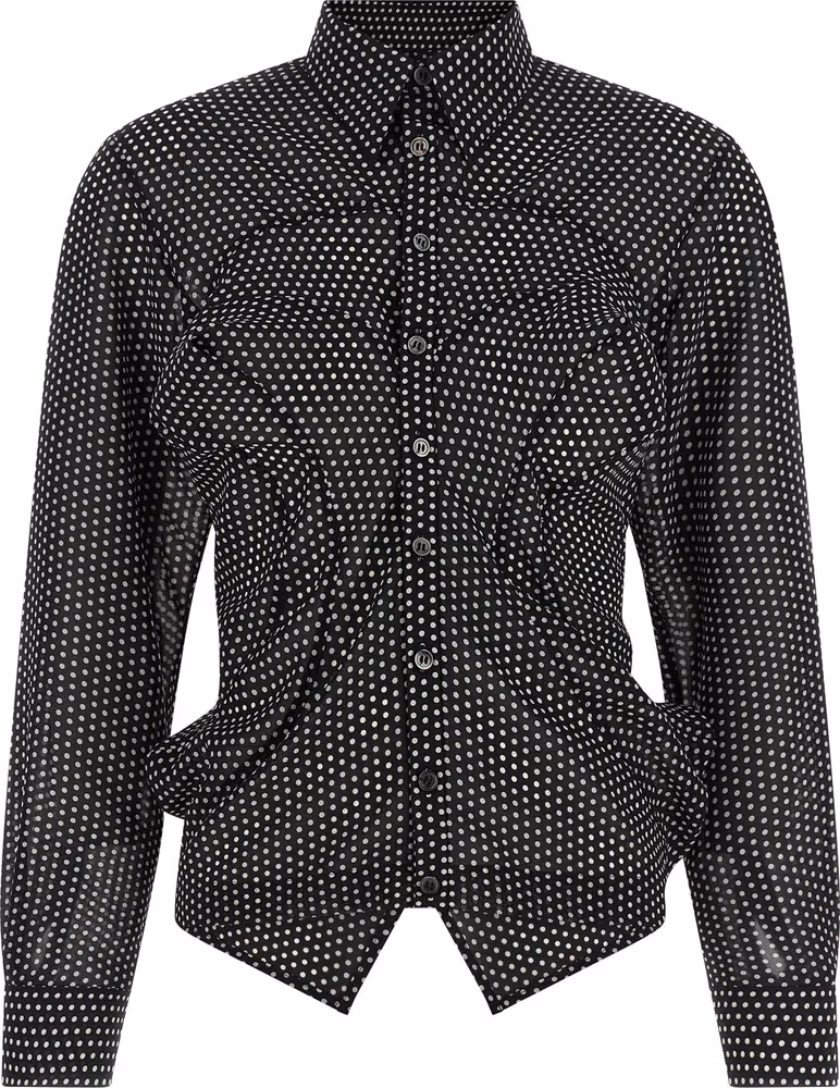 Bicolor Polyester Blouse