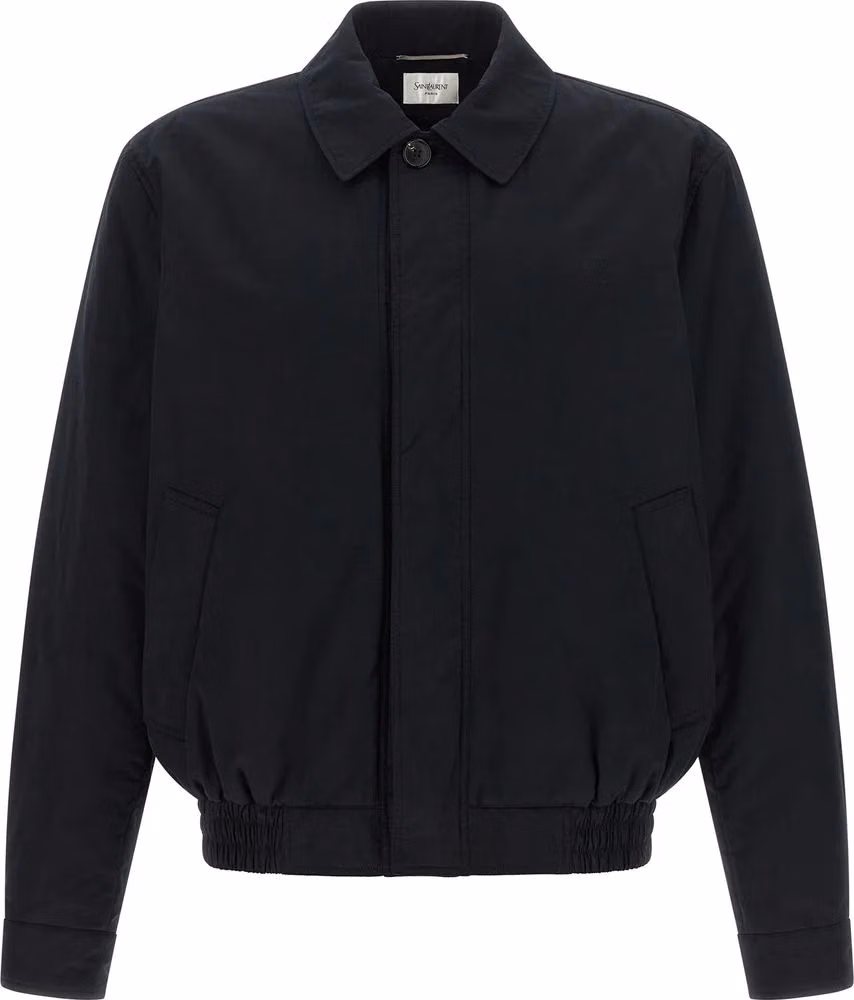Black Cotton Shell Jacket