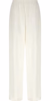White Linen Casual Pants 1