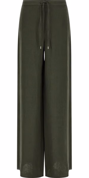 Bicolor Linen Casual Pants