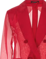 Fuchsia Silk Blazer 3