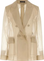 Beige Silk Blazer 1