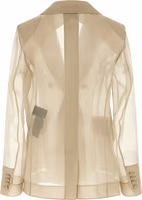 Beige Silk Blazer 2