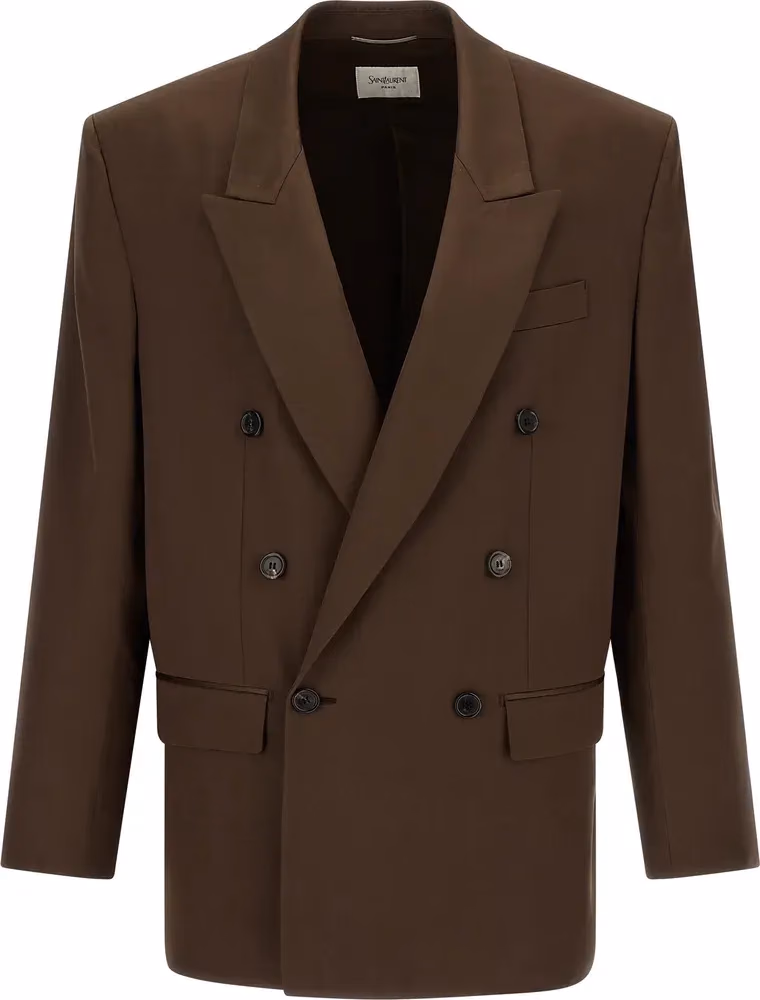 Brown Silk Blazer