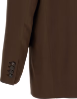 Brown Silk Blazer 4