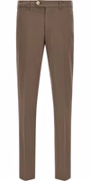 Beige Cotton Casual Pants 1