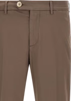 Beige Cotton Casual Pants 3