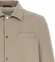 Gray Polyester Full-Length Jacket 3