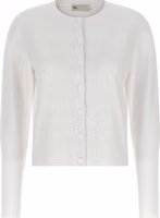 White Viscose Cardigan 1