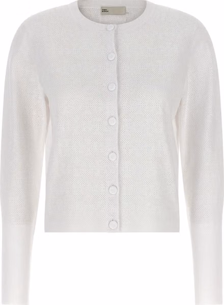 White Viscose Cardigan