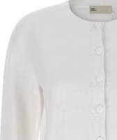 White Viscose Cardigan 3