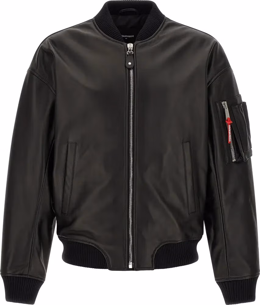Black Leather Leather Jacket