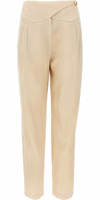 Beige Viscose Dress Pants 1