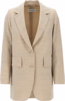 Beige Virgin Wool Blazer 1