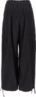 Black Polyester Cargo Pants 2