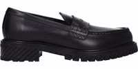 Black Leather Slip-On Loafers 1