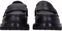 Black Leather Slip-On Loafers 3