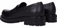 Black Leather Slip-On Loafers 4